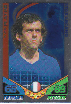Michel Platini France 2010 World Cup Match Attax Star Legend #SL